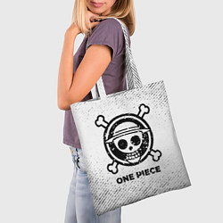 Сумка-шопер One Piece с потертостями на светлом фоне, цвет: 3D-принт — фото 2