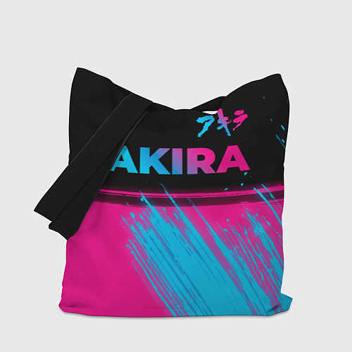 Сумка-шоппер Akira - neon gradient: символ сверху / 3D-принт – фото 1