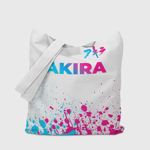 Сумка-шоппер Akira neon gradient style: символ сверху / 3D-принт – фото 1