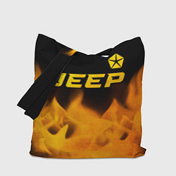 Сумка-шоппер Jeep - gold gradient: символ сверху