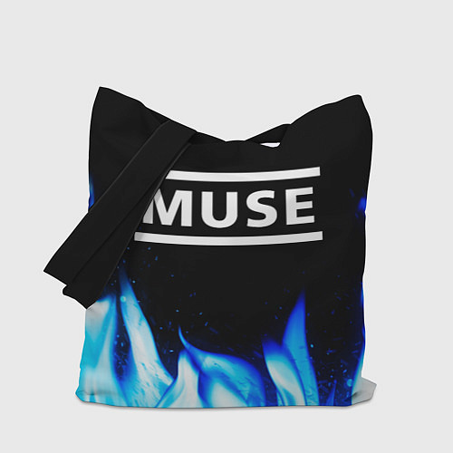 Сумка-шоппер Muse blue fire / 3D-принт – фото 1
