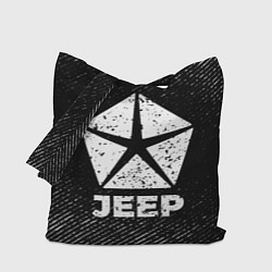 Сумка-шоппер Jeep с потертостями на темном фоне