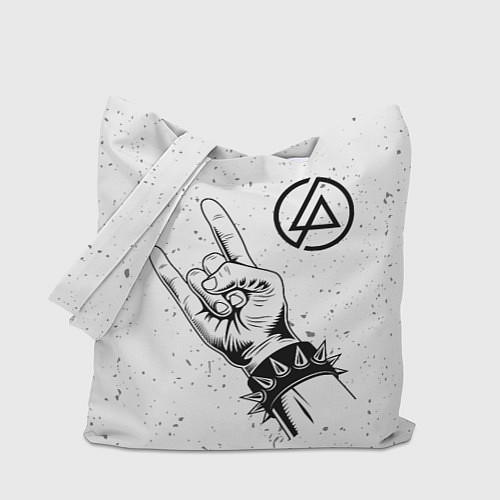 Сумка-шоппер Linkin Park и рок символ / 3D-принт – фото 1