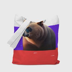 Сумка-шоппер Медведь на флаге России