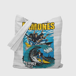 Сумка-шопер Ramones rock away beach, цвет: 3D-принт
