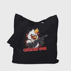 Сумка-шоппер Chicken gun pew pew