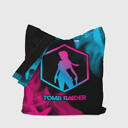 Сумка-шоппер Tomb Raider - neon gradient