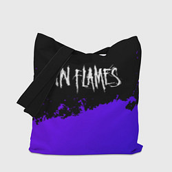 Сумка-шоппер In Flames purple grunge