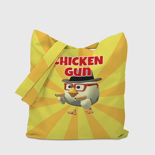 Сумка-шоппер Chicken Gun с пистолетами / 3D-принт – фото 1