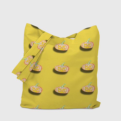 Сумка-шоппер Тыква с глазами / 3D-принт – фото 1