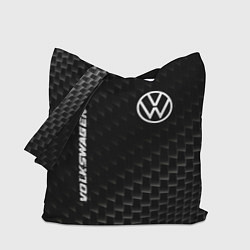 Сумка-шопер Volkswagen карбоновый фон, цвет: 3D-принт