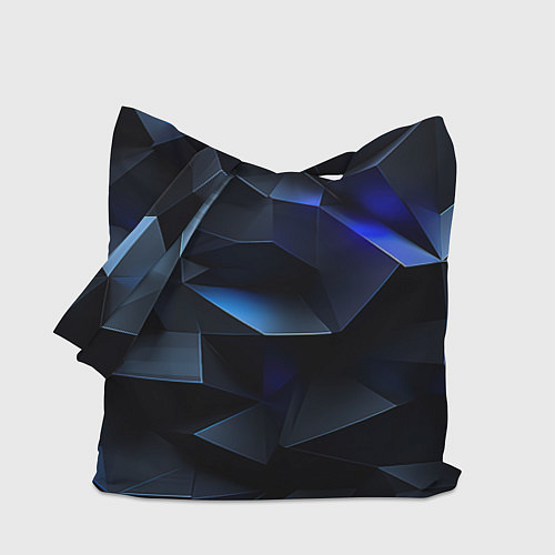 Сумка-шоппер Синие и черные кубы / 3D-принт – фото 1