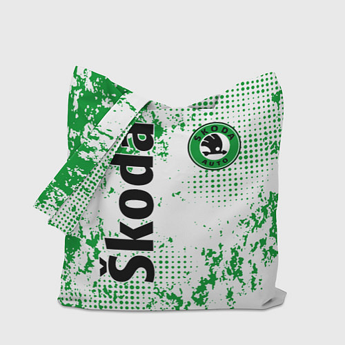 Сумка-шоппер Skoda auto logo / 3D-принт – фото 1