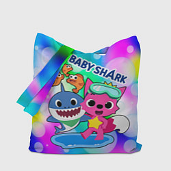Сумка-шоппер Baby Shark in bubbles