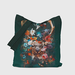 Сумка-шопер Сказочный олень Акварель, цвет: 3D-принт