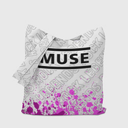 Сумка-шопер Muse rock legends: символ сверху, цвет: 3D-принт
