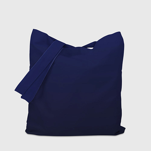 Сумка-шоппер Градиент глубокий синий / 3D-принт – фото 1