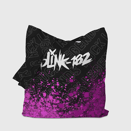 Сумка-шоппер Blink 182 rock legends: символ сверху / 3D-принт – фото 1