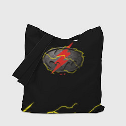 Сумка-шопер Flash and Batman logo, цвет: 3D-принт