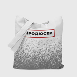 Сумка-шопер Продюсер в рамке красного цвета, цвет: 3D-принт