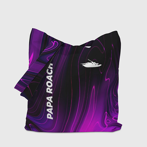 Сумка-шоппер Papa Roach violet plasma / 3D-принт – фото 1