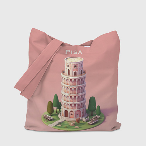 Сумка-шоппер Pisa Isometric / 3D-принт – фото 1