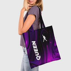 Сумка-шопер Queen violet plasma, цвет: 3D-принт — фото 2