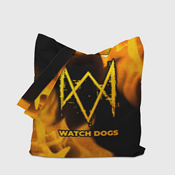 Сумка-шоппер Watch Dogs - gold gradient