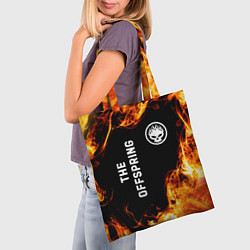 Сумка-шопер The Offspring и пылающий огонь, цвет: 3D-принт — фото 2