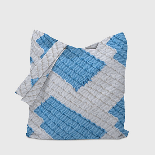 Сумка-шоппер Вязаная текстура / 3D-принт – фото 1