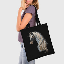 Сумка-шопер Вышивка Лошадь, цвет: 3D-принт — фото 2
