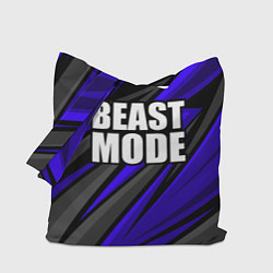 Сумка-шопер Beast mode - синяя униформа, цвет: 3D-принт