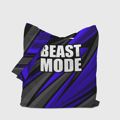 Сумка-шоппер Beast mode - синяя униформа / 3D-принт – фото 1