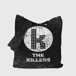 Сумка-шопер The Killers с потертостями на темном фоне, цвет: 3D-принт