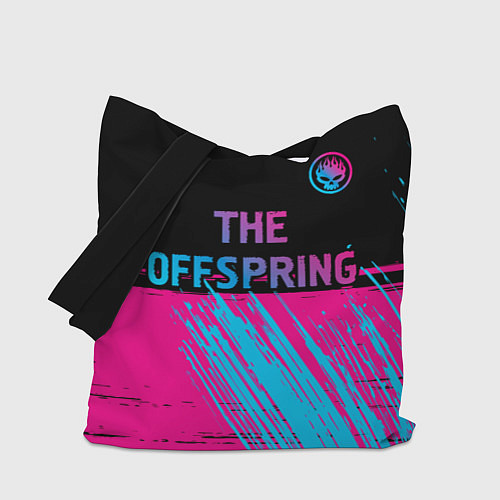 Сумка-шоппер The Offspring - neon gradient: символ сверху / 3D-принт – фото 1