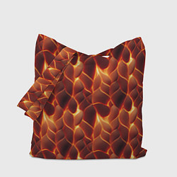 Сумка-шоппер Огненная мозаичная текстура