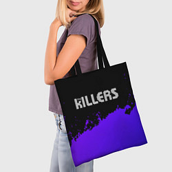 Сумка-шопер The Killers purple grunge, цвет: 3D-принт — фото 2