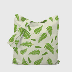 Сумка-шопер Лесной зеленый папоротник, цвет: 3D-принт