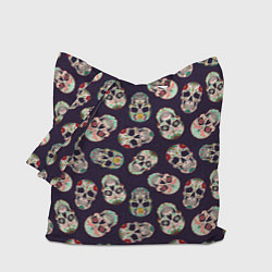 Сумка-шоппер Узор с черепами Pattern with skulls