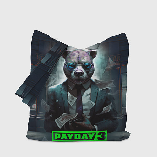 Сумка-шоппер Payday 3 bear / 3D-принт – фото 1