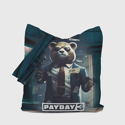 Сумка-шоппер Payday 3 bear / 3D-принт – фото 1