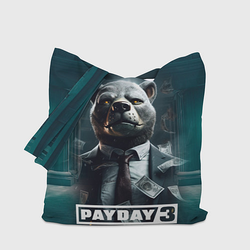 Сумка-шоппер Payday 3 bear / 3D-принт – фото 1