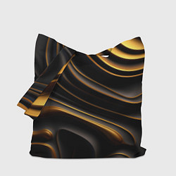 Сумка-шопер Золотые барельефы, цвет: 3D-принт