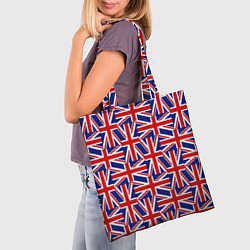Сумка-шопер Флаги Великобритании, цвет: 3D-принт — фото 2