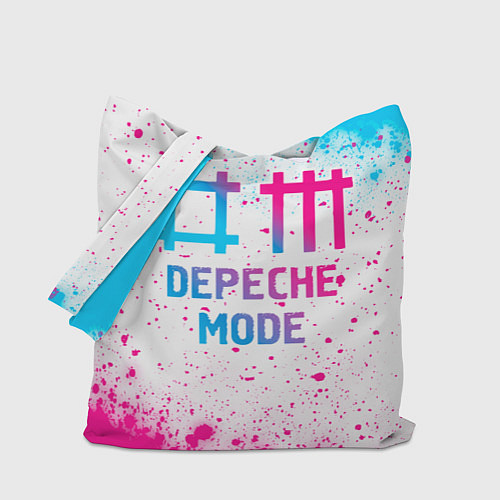 Сумка-шоппер Depeche Mode neon gradient style / 3D-принт – фото 1