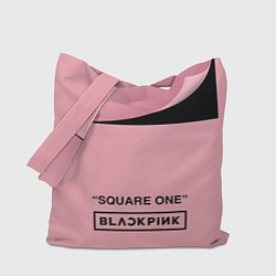 Сумка-шопер Логотип Blackpink альбома Square One, цвет: 3D-принт