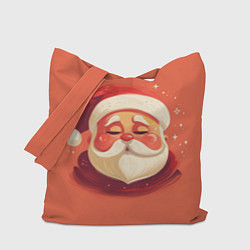 Сумка-шопер Портрет Деда Мороза, цвет: 3D-принт