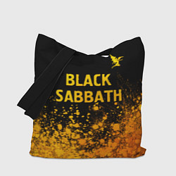 Сумка-шоппер Black Sabbath - gold gradient: символ сверху