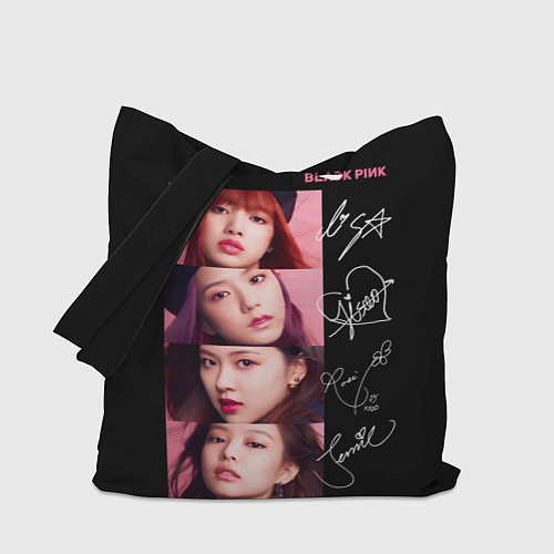 Сумка-шоппер Blackpink Autographs / 3D-принт – фото 1