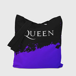 Сумка-шоппер Queen purple grunge